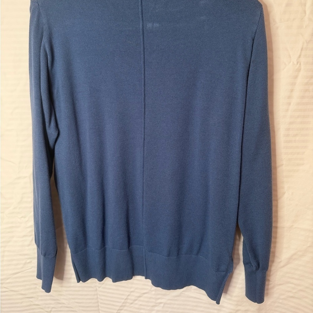 NWOT Women's Soft Blue Sweater Large Top & Pants - Picture 4 of 11